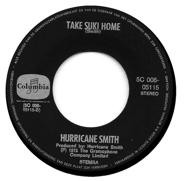 Hurricane Smith - Who Was It? 18996 Vinyl Singles Goede Staat