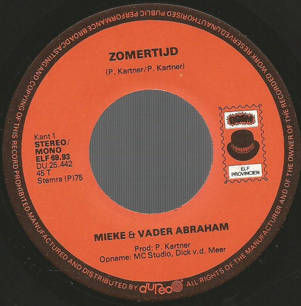 Mieke En Vader Abraham - Zomertijd 34614 Vinyl Singles Goede Staat