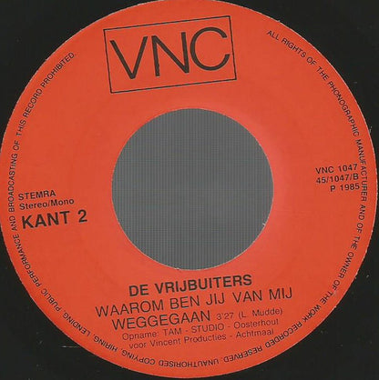 Vrijbuiters - Laten We Toch Vrolijk Wezen 23322 Vinyl Singles Goede Staat