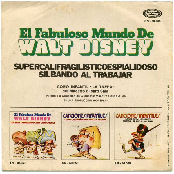 Coro Infantil La Trepa Del Elisard Sala - Supercalifragicoespialidoso 19878 Vinyl Singles Goede Staat