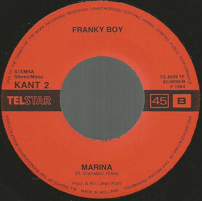 Franky Boy - Soepe Di Mamma 06106 Vinyl Singles Goede Staat