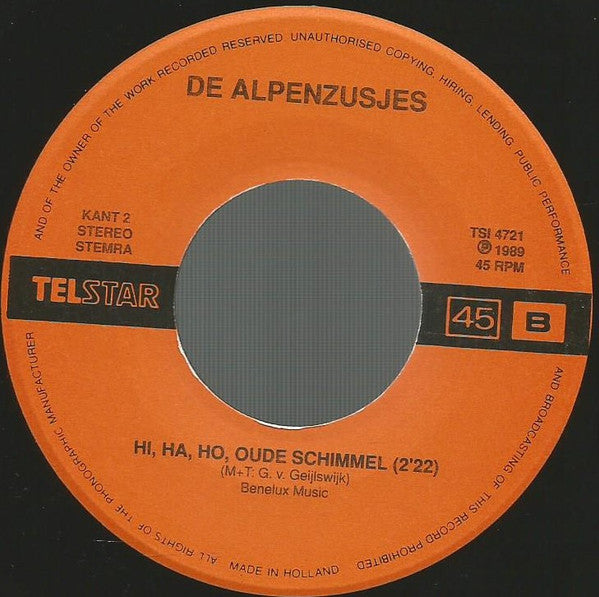 Alpenzusjes - Lucky Luke Leert Jodelen 29006 Vinyl Singles Goede Staat