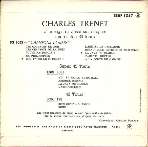 Charles Trenet - Morceaux Choisis De Noël (EP) 32980 Vinyl Singles Goede Staat