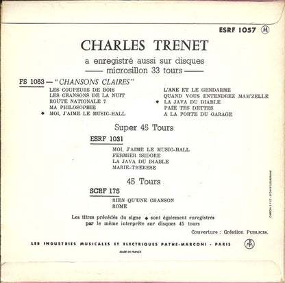 Charles Trenet - Morceaux Choisis De Noël (EP) 32980 Vinyl Singles Goede Staat