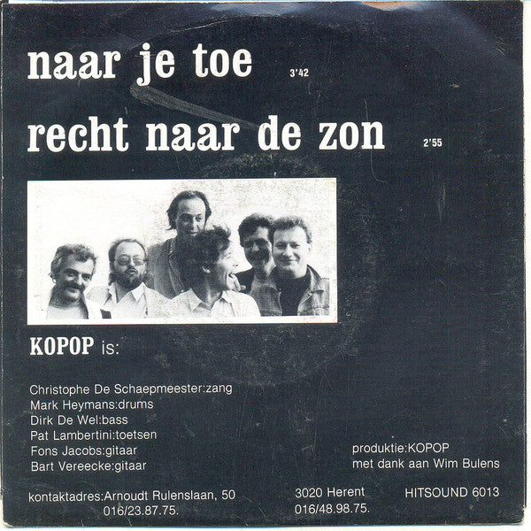 Kopop - Naar Je Toe 13099 Vinyl Singles Goede Staat