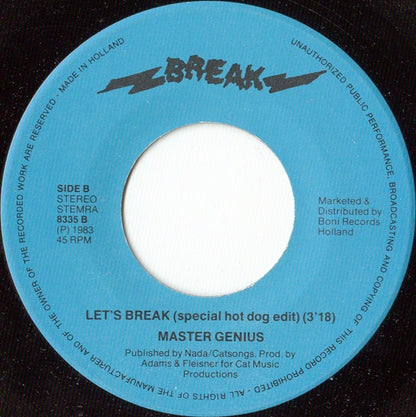 Master Genius - Let's Break 03460 Vinyl Singles Goede Staat