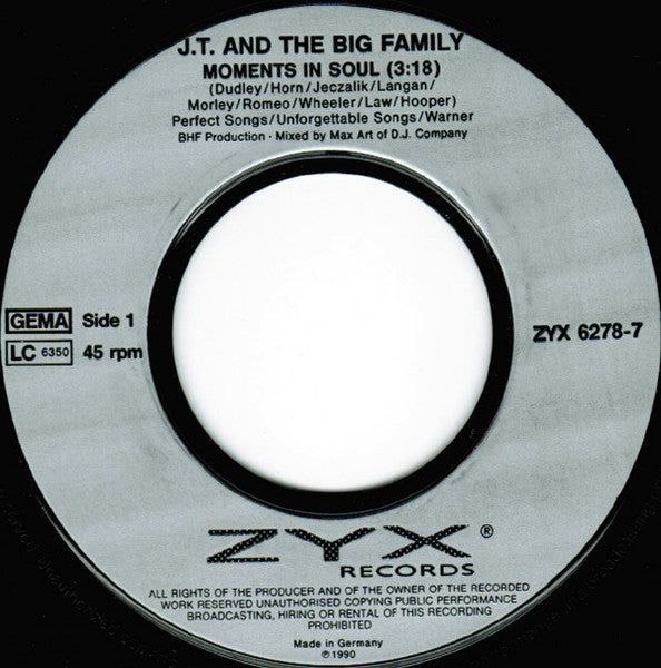 J.T. And The Big Family - Moments In Soul 14338 Vinyl Singles Goede Staat