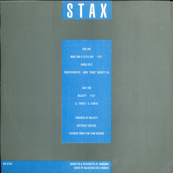 Stax - Mary Had A Little Boy 12555 Vinyl Singles Goede Staat