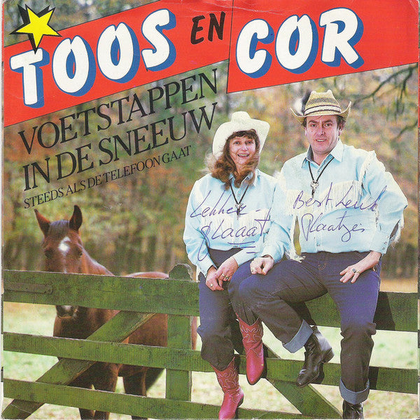 Toos & Cor - Voetstappen In De Sneeuw 23580 28760 Vinyl Singles Goede Staat