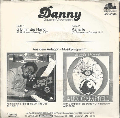 Danny - Gib mir die hand 06152 Vinyl Singles Goede Staat