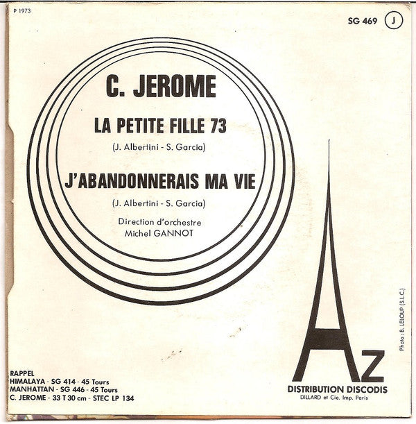 C. Jerome - La Petite Fille 73 14466 Vinyl Singles Goede Staat