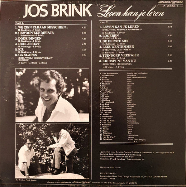 Jos Brink - Leven Kan Je Leren (LP) 46750 Vinyl LP Goede Staat