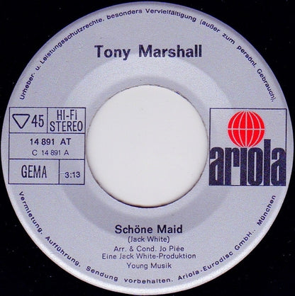 Tony Marshall - Schone Maid 21901 Vinyl Singles Goede Staat