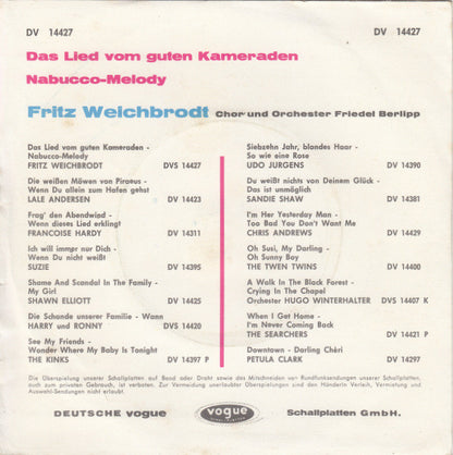 Fritz Weichbrodt - Das Lied Vom Guten Kameraden 21627 Vinyl Singles Goede Staat