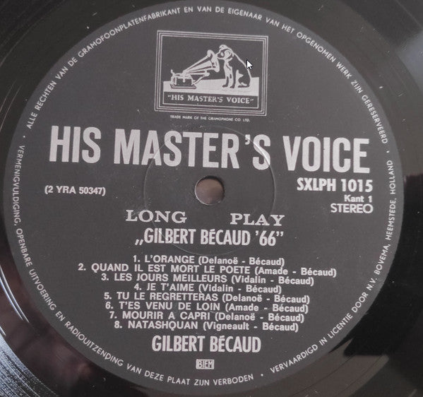 Gilbert Becaud - Gilbert Bécaud '66 (LP) 46591 Vinyl LP Goede Staat