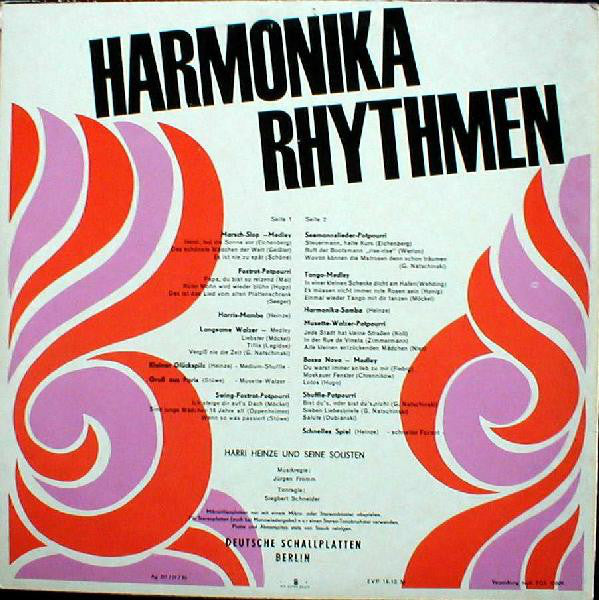 Harri Heinze Und Seine Solisten - Harmonika-Rhythmen (LP) 46794 Vinyl LP Goede Staat