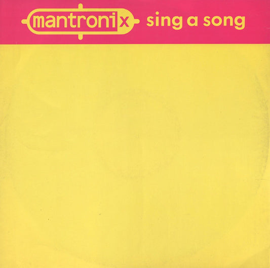 Mantronix - Sing A Song 21518 Vinyl Singles Goede Staat