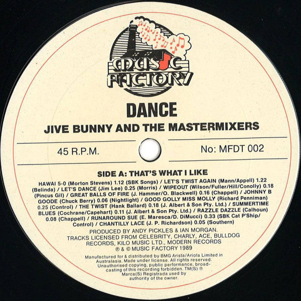 Jive Bunny And The Mastermixers – That's What I Like (Maxi-Single)  49630 Maxi-Singles Goede Staat