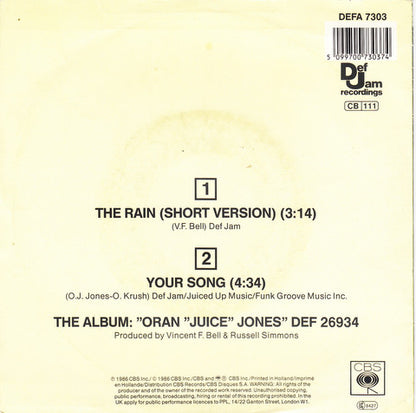 Oran 'Juice' Jones - The Rain 17615 Vinyl Singles Goede Staat