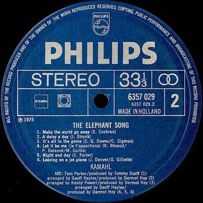 Kamahl - The Elephant Song (LP) 45254 Vinyl LP Goede Staat