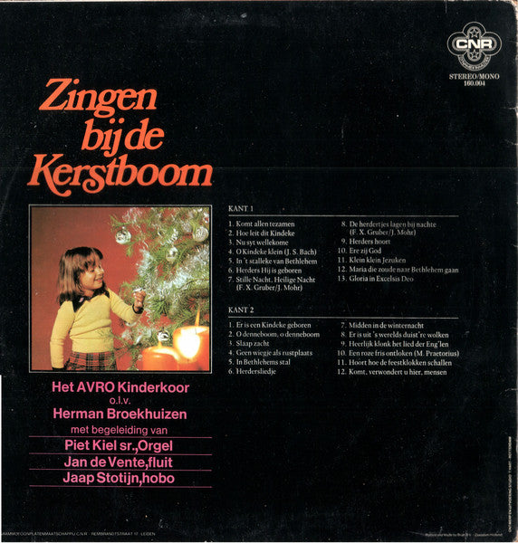 AVRO Kinderkoor - Zingen Bij De Kerstboom (LP) 50205 Vinyl LP Goede Staat