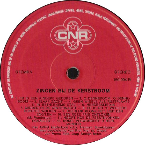 AVRO Kinderkoor - Zingen Bij De Kerstboom (LP) 50205 Vinyl LP Goede Staat