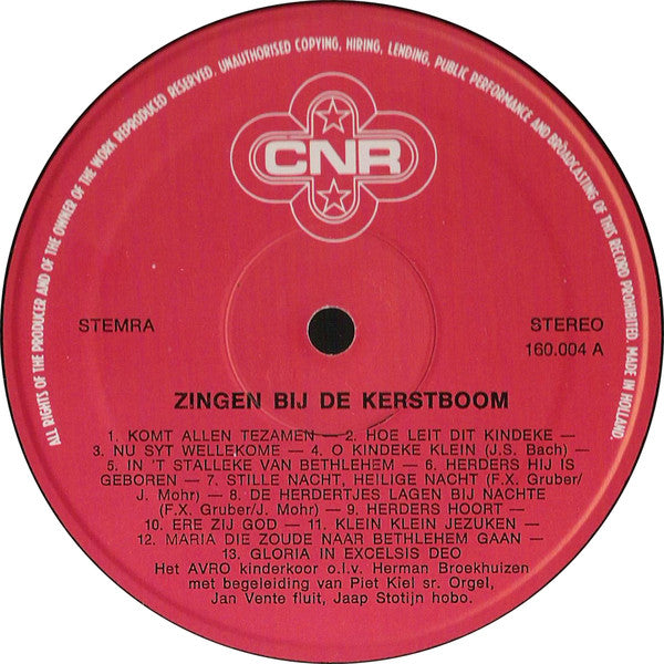 AVRO Kinderkoor - Zingen Bij De Kerstboom (LP) 50205 Vinyl LP Goede Staat