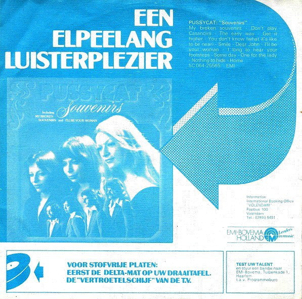 Pussycat - If You Ever Come To Amsterdam 37793 Vinyl Singles Goede Staat