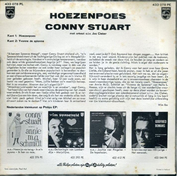 Conny Stuart - Hoezenpoes 29014 Vinyl Singles Goede Staat