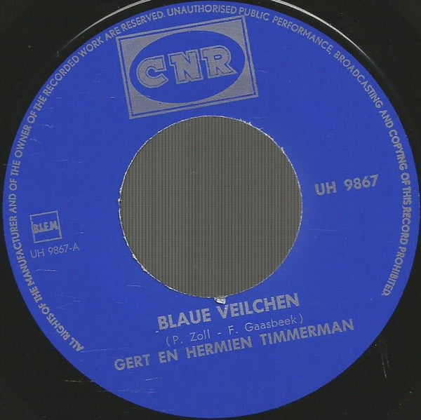 Gert & Hermien - Blaue Veilchen 31135 Vinyl Singles Goede Staat