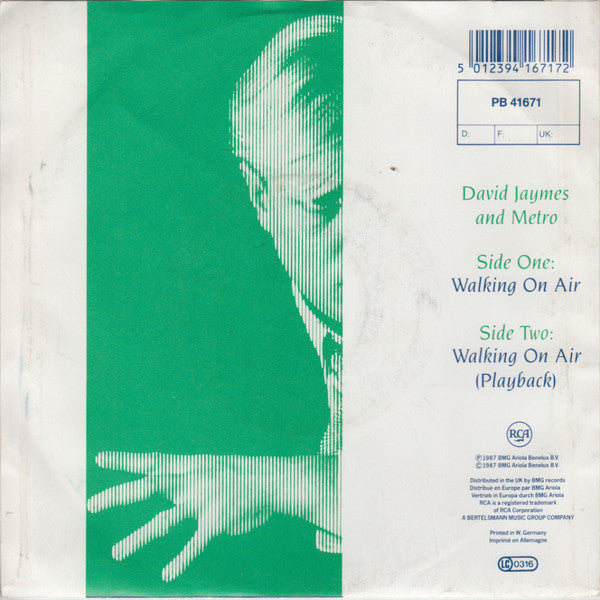 David Jaymes And Metro - Walking On Air 21804 Vinyl Singles Goede Staat