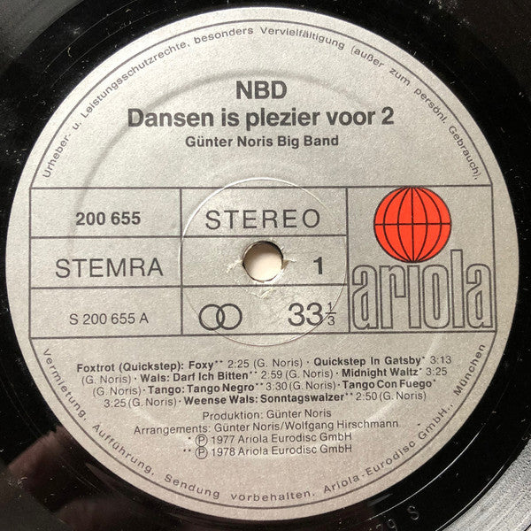 Günter Noris Big Band - NBD - Dansen Is Plezier Voor 2 (LP) 42535 Vinyl LP Goede Staat