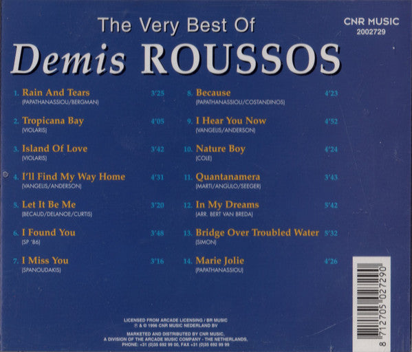 Demis Roussos – The Very Best Of Demis Roussos (CD) Compact Disc Goede Staat