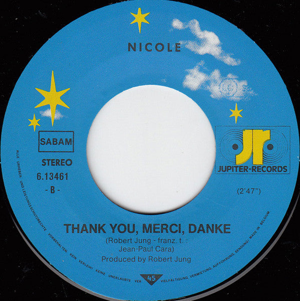 Nicole - La Paix Sur Terre Vinyl Singles Goede Staat