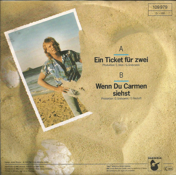 Klaus Densow - Ein Ticket Für Zwei 22848 Vinyl Singles Goede Staat