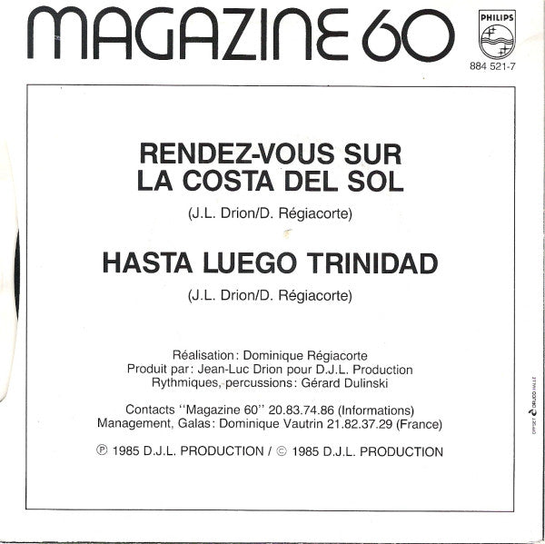 Magazine 60 - Rendez-Vous Sur La Costa Del Sol 12590 Vinyl Singles Goede Staat