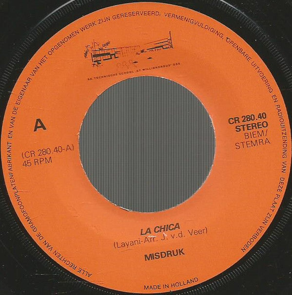 Misdruk - La Chica 08297 Vinyl Singles Goede Staat