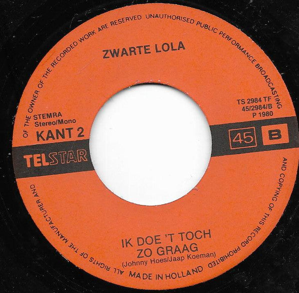 Zwarte Lola - Oh La La Alexander 32456 Vinyl Singles Goede Staat