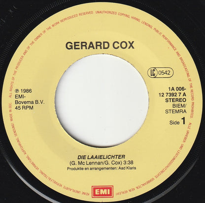 Gerard Cox - Die Laaielichter 31037 Vinyl Singles Goede Staat