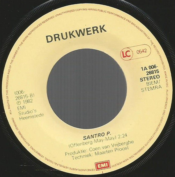 Drukwerk - Pappa 28237 Vinyl Singles Goede Staat