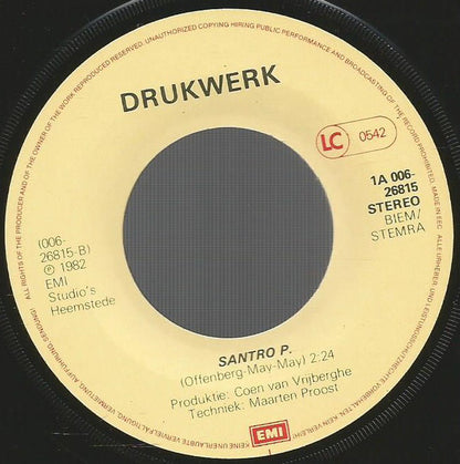 Drukwerk - Pappa 28237 Vinyl Singles Goede Staat