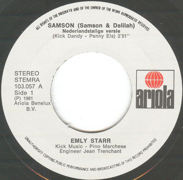 Emly Starr - Samson 30680 Vinyl Singles Goede Staat