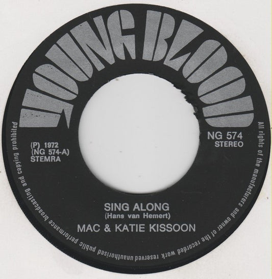 Mac & Katie Kissoon - Sing Along 07052 Vinyl Singles Hoes: Generic