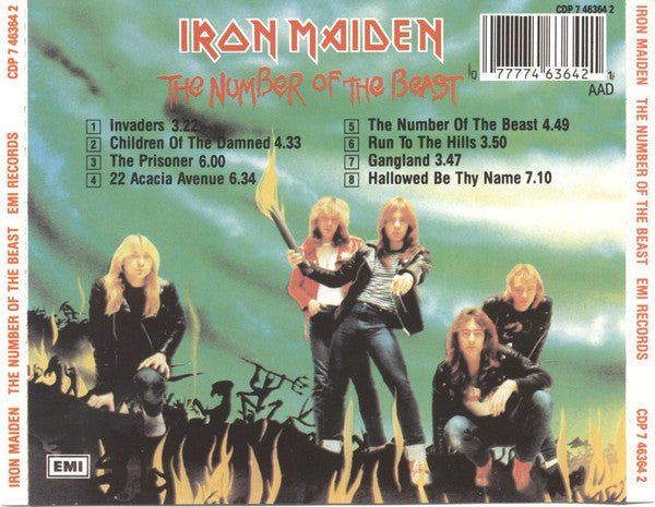 Iron Maiden - The Number Of The Beast (CD) Compact Disc Goede Staat