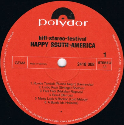 Various - Hifi-Stereo-Festival - Happy South-America (LP) 40645 (B) Vinyl LP Goede Staat