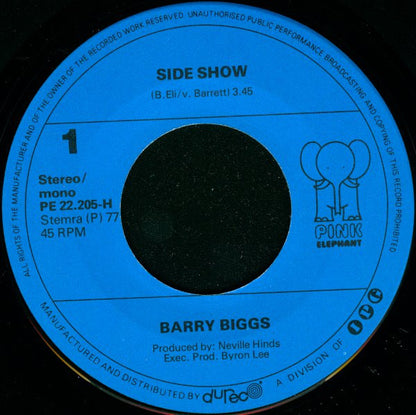 Barry Biggs - Side Show 29398 Vinyl Singles Goede Staat