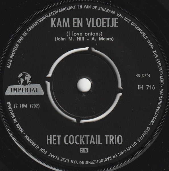 Cocktail Trio - Ja, Wat Doe Je Dan 17381 Vinyl Singles Goede Staat