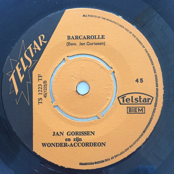 Jan Gorissen En Zijn Wonder-Accordeon - Klokkenwals 31068 36162 Vinyl Singles Goede Staat