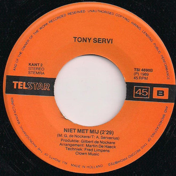 Tony Servi - Als Vriendschap Liefde Wordt 18749 Vinyl Singles Goede Staat