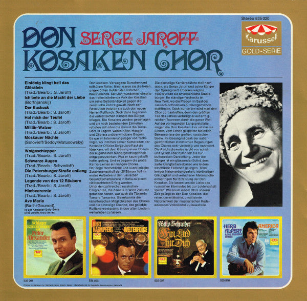 Don Kosaken Chor Serge Jaroff - Don Kosaken Chor Serge Jaroff (LP) 49435 Vinyl LP Goede Staat